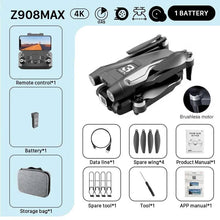 KBDFA Z908 Pro Max drone feature list and included accessories displayed for buyers considering this quadcopter toy.