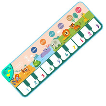 Coolplay keyboard floor mat displayed with colorful animal illustrations for musical toy play.