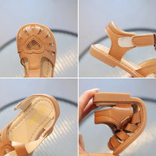 Fashion Soft Bottom Beach Sandals for Kids style A slip-on shoes for beach outings, poolside play, and summer walks, top view.