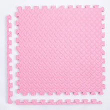 Kids Foam Puzzle Play Mat single pink interlocking tile shown on a white background for nursery flooring.