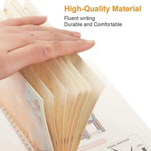 Kids Reusable Handwriting Workbook spiral-bound notebook material shown for durability and comfortable writing.