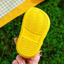 Summer Kids Hole Sandals Anti-Skid Cartoon DIY Design style A slip-on shoes for splash play, garden walks, and summer outings, pair view.