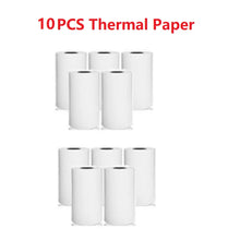 Ten rolls of thermal printing paper with the text 10 PCS Thermal Paper