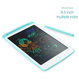 8.5 inch electronic drawing tablet with colorful drawings.