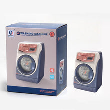 Toy washing machine with packaging.