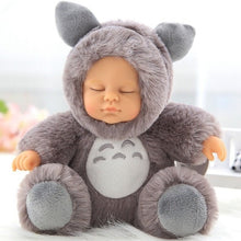 Plush toy resembling a character with gray fur and a white face.