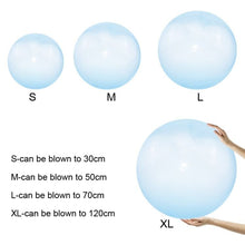 Kids Outdoor Water Filled Air Bubble Ball size comparison guide for picking the right ball for play.