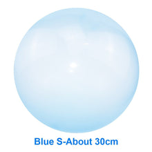 Children Outdoor Inflatable Water Bubble Ball in blue, small 30cm size for backyard play.