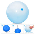 Children Outdoor Soft Air Water Filled Bubble Ball shown with a hand pump for backyard inflation before play.