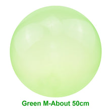 Outdoor Inflatable Water Bubble Ball in green, medium 50cm size for active outdoor play.