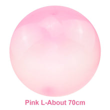 Children Outdoor Water Fun Inflatable Bubble in pink, large 70cm size for backyard bouncing.