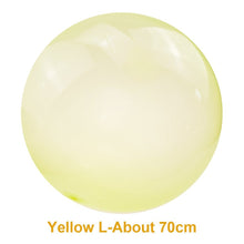 Kids Inflatable Bubble Ball in yellow, large 70cm size for bigger outdoor water play.