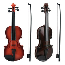 Adjustable String Kids Play Violin toy pair with bows in assorted colours for beginner music play and gifting.