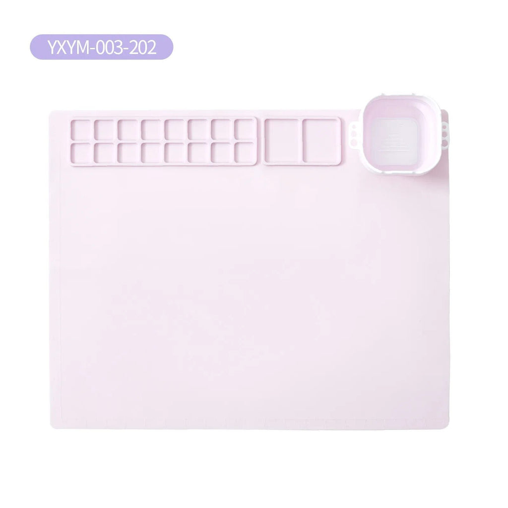 Clear phone case with cutout.
