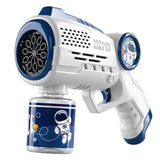 Toy bubble gun with astronaut design 