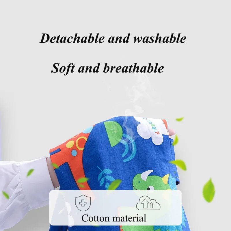 U-Shape Kids Travel Pillow fabric feature detail showing soft cartoon material for comfortable child neck support.
