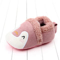 Cartoon animal ear detailing on Knit Baby Slippers, a fun prewalker touch for baby showers and first birthdays.