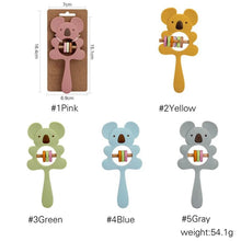 Koala Teether Handbell Rattle in soft food-grade silicone for safe mouthing and daily teething relief.
