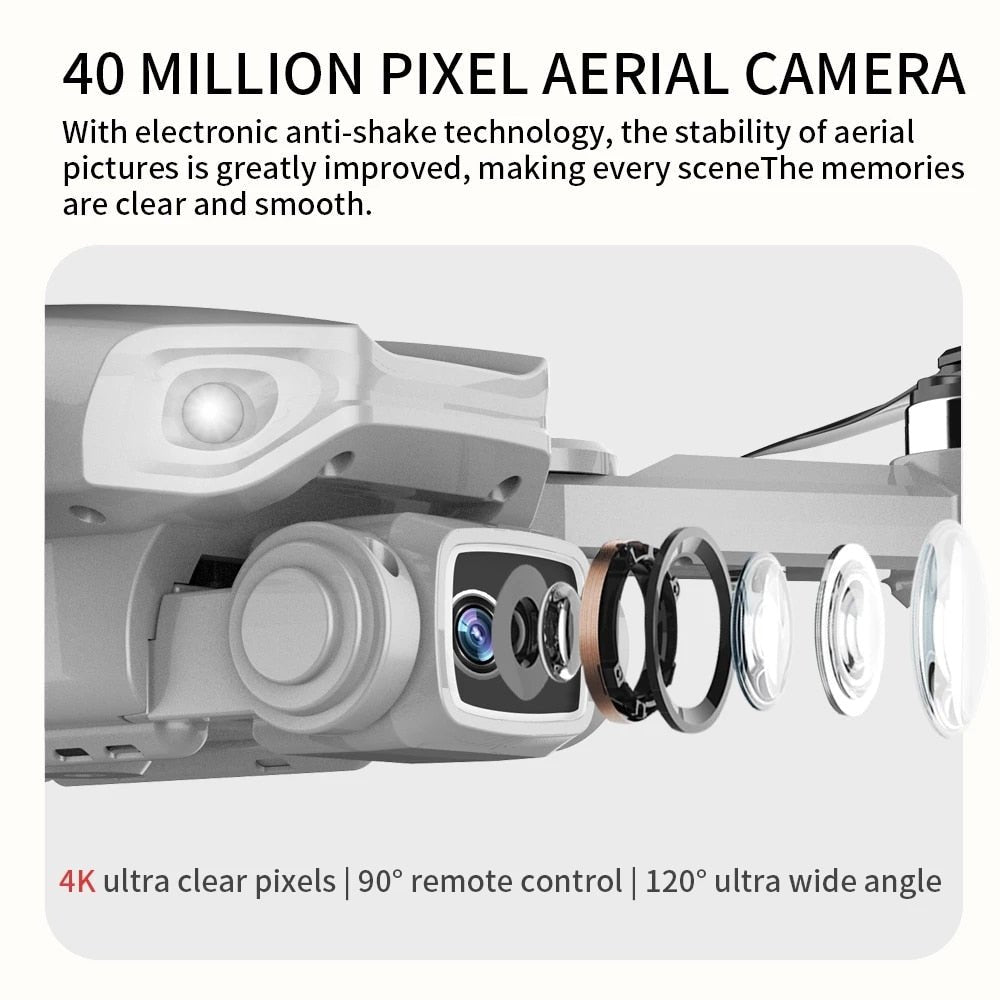 L900 Pro SE Drone 40 million pixel aerial camera with anti-shake technology for stable flight footage.