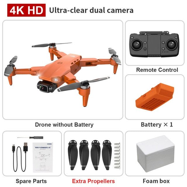 L900 Pro SE Drone in orange stored in a foam box for safe transport and travel.