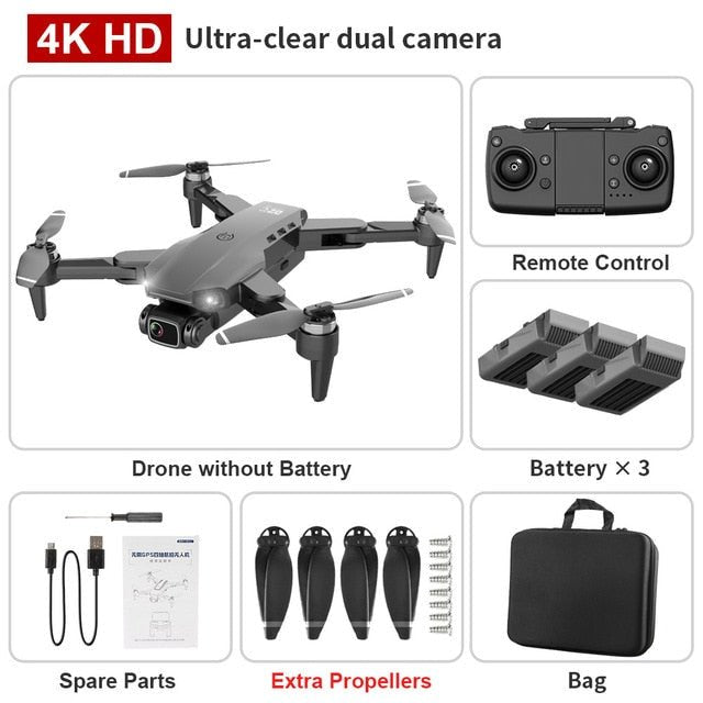 L900 Pro SE Drone with battery pack and carrying case for organized storage between flights.