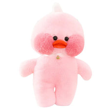Pink plush toy with a round body and face. (option 2)