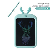 8.5-inch blue LCD drawing tablet with deer illustration and stylus.