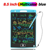 8.5-inch LCD writing board with colorful writing.