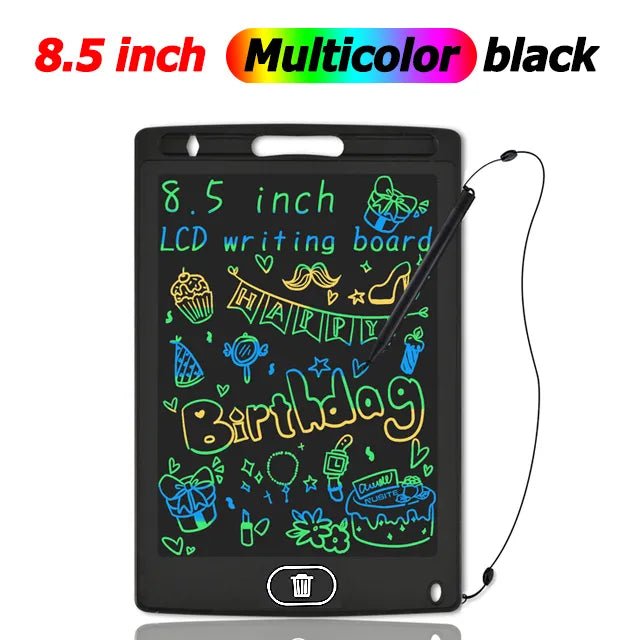LCD Drawing Tablet with lock button so kids can keep a drawing safe before erasing and starting again.