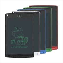 LCD Writing Tablet set with bear illustration on black screen for imaginative kids sketching.