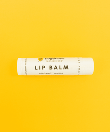 Lip Balm tube close-up for smooth, soft lips with everyday use.