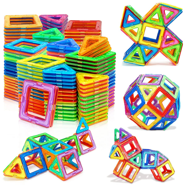 Magnetic Building Blocks, colorful magnetic building blocks, for STEM building and creative construction play.