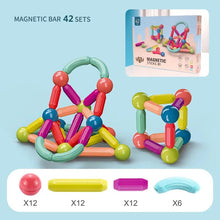 Magnetic Building Sticks, colorful magnetic building sticks, for gifting to preschoolers and toddlers.