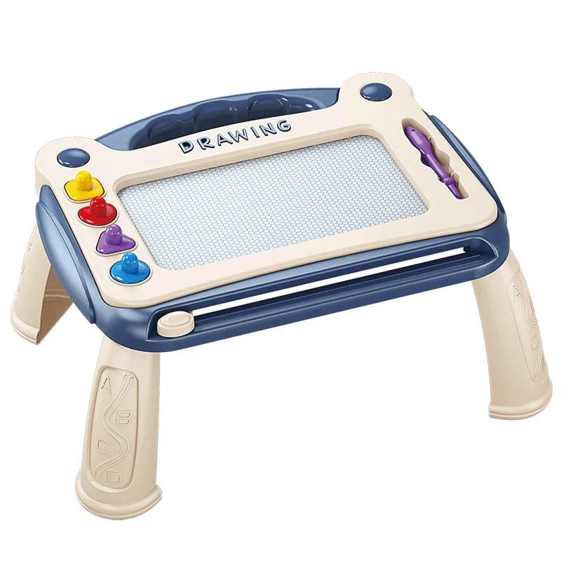Magnetic Drawing Board, childrens drawing board with writing surface and colorful buttons, for gifting to toddlers and preschoolers.