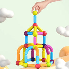 Colorful magnetic building block set 