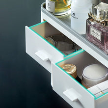 Magnetic adsorption toothbrush holder styled with bathroom storage for tidy everyday grooming.