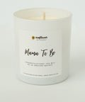 Mama To Be pregnancy candle jar for nursery decor and expecting mom gifting.