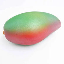 Mango squishy toy with scented slow rising foam for calming squeeze play and party gifting.