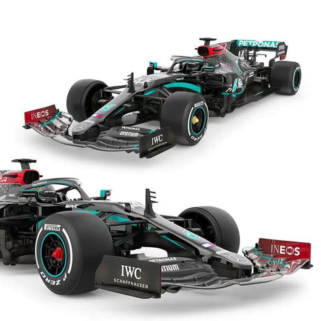 Two Formula One cars.