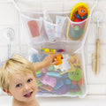 2 x Mesh Bath Toy Organizer hanging storage bag for keeping kids bathtub toys tidy and quick drying after bath time.