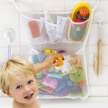 2 x Mesh Bath Toy Organizer hanging storage bag for keeping kids bathtub toys tidy and quick drying after bath time.