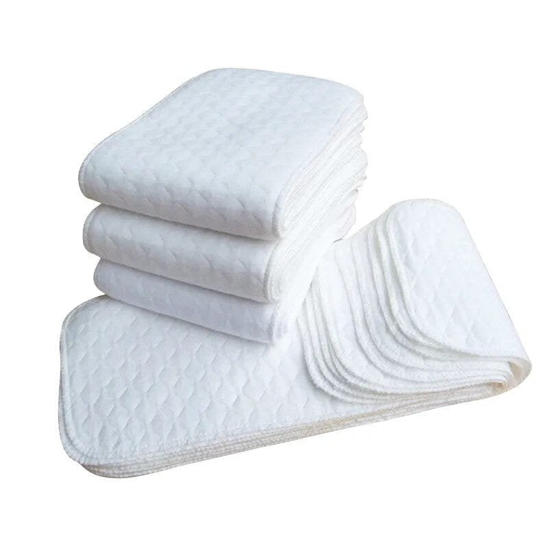 3-layer microfiber cloth diaper inserts for absorbent nappy changes, newborn diapering, and everyday reusable diaper care.