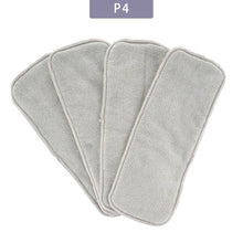 Close-up of the absorbent core on the Elinfant 3-layer microfiber diaper insert used for daily nappy changes.