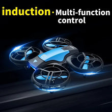 Mini drone 4K HD camera with LED lights for multi-function control during night flying.