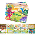 Montessori Busy Book dinosaur theme preschool activity toy for toddler quiet time and early learning.