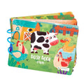 Montessori Busy Book farm animal illustrations page for toddler barnyard learning play.