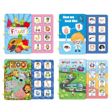 Set of Montessori Busy Books with colorful covers for preschool learning and gift bundling.