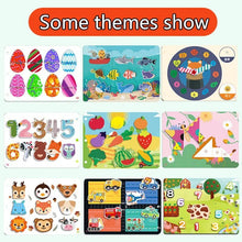 Collection of colorful Montessori Hook and Loop Quiet Book puzzles for toddler early learning play.
