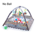 Baby play gym with various hanging toys.