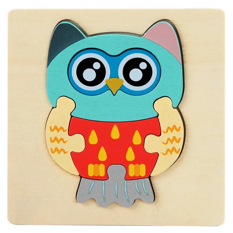 Colorful owl-shaped puzzle.